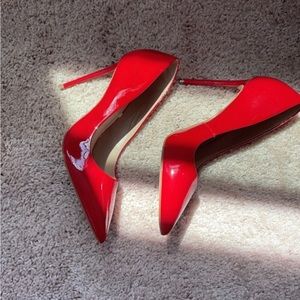 Steve Madden Red Stiletto Court Heels with Point Toe